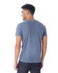 Alternative Unisex Heritage Garment-Dyed Distressed T-Shirt dk blue pigmnt ModelBack