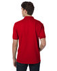 Hanes Adult 50/50 EcoSmart® Jersey Knit Polo deep red ModelBack