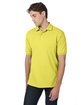 Hanes Adult 50/50 EcoSmart® Jersey Knit Polo yellow ModelQrt