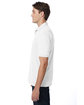 Hanes Adult 50/50 EcoSmart® Jersey Knit Polo WHITE ModelSide