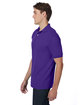 Hanes Adult 50/50 EcoSmart® Jersey Knit Polo purple ModelSide