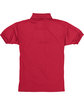 Hanes Youth 50/50 EcoSmart® Jersey Knit Polo deep red FlatBack
