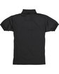 Hanes Youth 50/50 EcoSmart® Jersey Knit Polo BLACK FlatBack