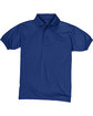 Hanes Youth 50/50 EcoSmart® Jersey Knit Polo DEEP ROYAL FlatFront