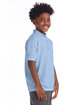 Hanes Youth 50/50 EcoSmart® Jersey Knit Polo LIGHT BLUE ModelSide