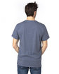 Threadfast Apparel Unisex Ultimate T-Shirt NAVY HEATHER ModelBack