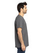 Threadfast Apparel Unisex Ultimate T-Shirt CHARCOAL HEATHER ModelSide