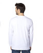 Threadfast Apparel Unisex Ultimate CVC Long-Sleeve T-Shirt white ModelBack
