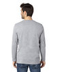 Threadfast Apparel Unisex Ultimate CVC Long-Sleeve T-Shirt heather grey ModelBack