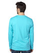 Threadfast Apparel Unisex Ultimate CVC Long-Sleeve T-Shirt pacific blue ModelBack
