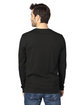 Threadfast Apparel Unisex Ultimate CVC Long-Sleeve T-Shirt black ModelBack