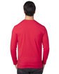 Threadfast Apparel Unisex Ultimate CVC Long-Sleeve T-Shirt red ModelBack