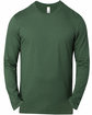Threadfast Apparel Unisex Ultimate CVC Long-Sleeve T-Shirt forest green OFFront