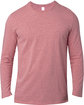Threadfast Apparel Unisex Ultimate CVC Long-Sleeve T-Shirt maroon heather OFFront