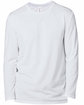 Threadfast Apparel Unisex Ultimate CVC Long-Sleeve T-Shirt silver OFFront