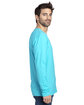 Threadfast Apparel Unisex Ultimate CVC Long-Sleeve T-Shirt pacific blue ModelSide