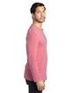 Threadfast Apparel Unisex Ultimate CVC Long-Sleeve T-Shirt red heather ModelSide