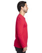 Threadfast Apparel Unisex Ultimate CVC Long-Sleeve T-Shirt red ModelSide
