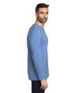 Threadfast Apparel Unisex Ultimate CVC Long-Sleeve T-Shirt royal heather ModelSide