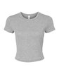 Bella + Canvas Ladies' Micro Ribbed Baby Tee athletic heather OFFront