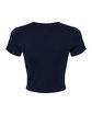 Bella + Canvas Ladies' Micro Ribbed Baby Tee solid navy blend OFBack