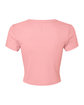 Bella + Canvas Ladies' Micro Ribbed Baby Tee solid pink blend OFBack