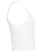 Bella + Canvas Ladies' Micro Ribbed Scoop Tank solid wht blend OFSide
