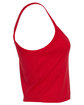 Bella + Canvas Ladies' Micro Ribbed Scoop Tank solid red blend OFSide