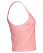 Bella + Canvas Ladies' Micro Ribbed Scoop Tank solid pink blend OFSide