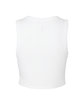 Bella + Canvas Ladies' Micro Rib Muscle Crop Tank solid wht blend OFBack
