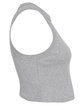 Bella + Canvas Ladies' Micro Rib Muscle Crop Tank athletic heather OFSide
