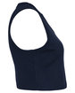 Bella + Canvas Ladies' Micro Rib Muscle Crop Tank solid navy blend OFSide