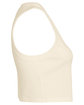 Bella + Canvas Ladies' Micro Rib Muscle Crop Tank sol natural blnd OFSide