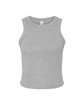 Bella + Canvas Ladies' Micro Ribbed Racerback Tank athletic heather OFFront