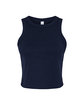 Bella + Canvas Ladies' Micro Ribbed Racerback Tank solid navy blend OFFront