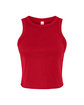Bella + Canvas Ladies' Micro Ribbed Racerback Tank solid red blend OFFront