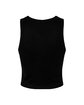 Bella + Canvas Ladies' Micro Ribbed Racerback Tank solid blk blend OFBack