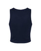 Bella + Canvas Ladies' Micro Ribbed Racerback Tank solid navy blend OFBack