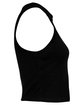 Bella + Canvas Ladies' Micro Ribbed Racerback Tank solid blk blend OFSide