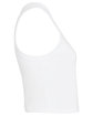 Bella + Canvas Ladies' Micro Ribbed Racerback Tank solid wht blend OFSide