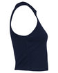 Bella + Canvas Ladies' Micro Ribbed Racerback Tank solid navy blend OFSide