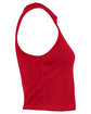 Bella + Canvas Ladies' Micro Ribbed Racerback Tank solid red blend OFSide