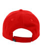Pacific Headwear Brushed Cotton Twill Adjustable Cap red ModelBack