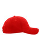 Pacific Headwear Brushed Cotton Twill Adjustable Cap red ModelSide
