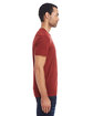 Threadfast Apparel Unisex Triblend Short-Sleeve T-Shirt card blck trblnd ModelSide