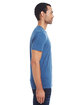 Threadfast Apparel Unisex Triblend Short-Sleeve T-Shirt ROYAL BLK TRBLND ModelSide