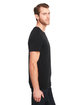 Threadfast Apparel Unisex Triblend Short-Sleeve T-Shirt SOLID BLK TRBLND ModelSide