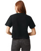 American Apparel Ladies' Fine Jersey Boxy T-Shirt black ModelBack