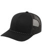 Pacific Headwear Trucker Snapback Braid Cap black ModelQrt