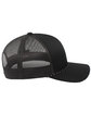 Pacific Headwear Trucker Snapback Braid Cap black ModelSide